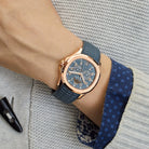 Aquanaut Luce 40mm 5261R-001 Annual Calendar Moon Phases Rose Gold Blue-Gray Dial