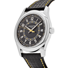 Calatrava 40mm 6007G-001 White Gold Black Dial Yellow Accents