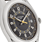 Calatrava 40mm 6007G-001 White Gold Black Dial Yellow Accents