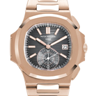 Nautilus 40mm 5980/1R-001 Chronograph Date Rose Gold Black Dial