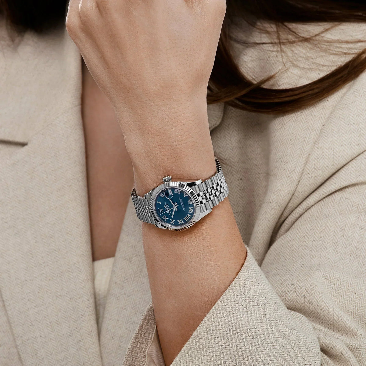 Lady-Datejust 278274 31mm Stainless Steel Blue Roman Numerals Dial (2025)