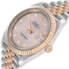Datejust 41 Steel Everose Gold Sundust Diamond Dial Mens Watch 126331