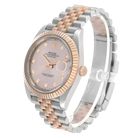 Datejust 41 Steel Everose Gold Sundust Diamond Dial Mens Watch 126331