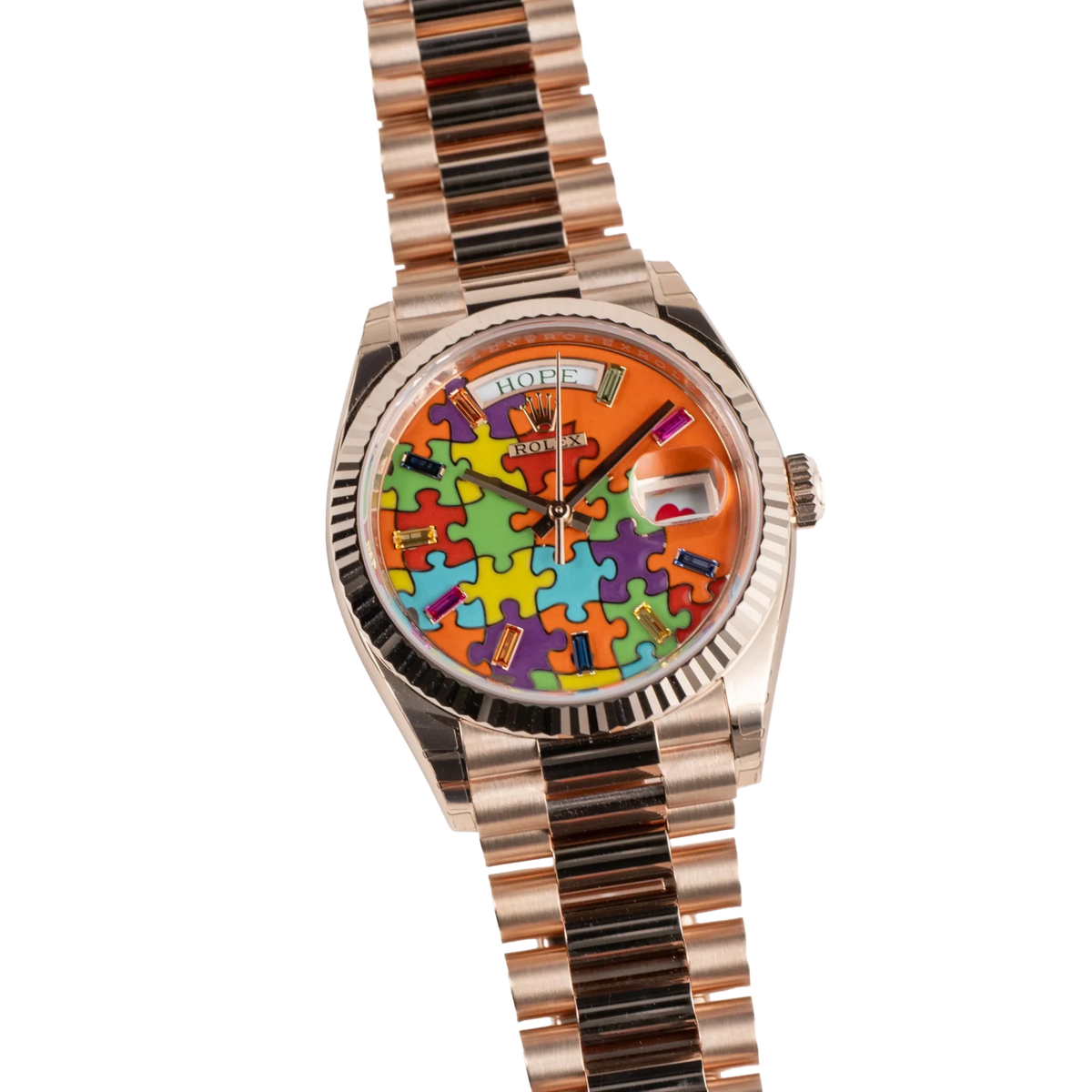 Day-Date 36 128235 'Emoji Puzzle' Rose Gold