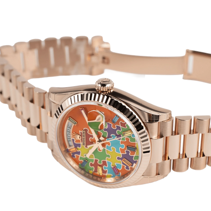 Day-Date 36 128235 'Emoji Puzzle' Rose Gold