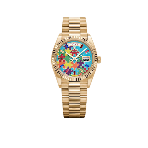 Day-Date 36 128238 'Emoji Puzzle' Yellow Gold