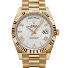 Day-date 40mm President Yellow Gold White Roman Numerals Dial 228238-0042