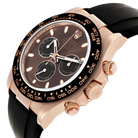 Daytona 40mm Rose Gold Oysterflex Chocolate Dial Mens Watch 116515