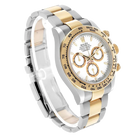 Daytona 40mm Steel Yellow Gold White Dial Mens Watch 126503