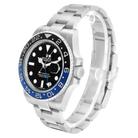 GMT Master II 40mm Steel Black Blue Batman Bezel Mens Watch 116710