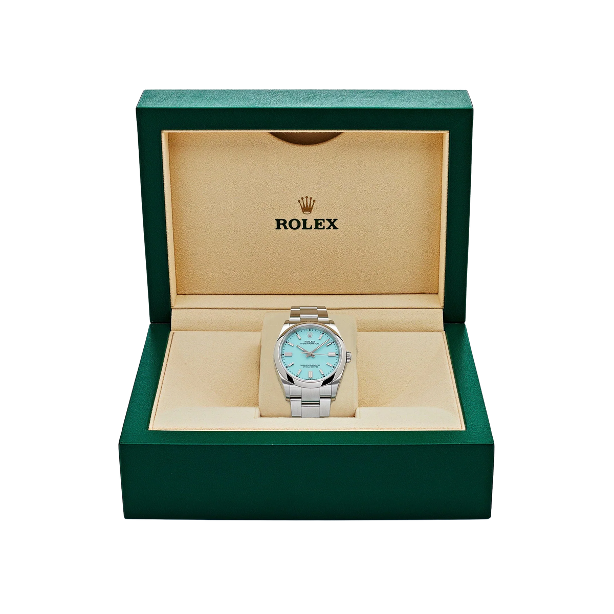Oyster Perpetual 41mm Stainless Steel Turquoise Dial 124300-0006