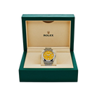 Oyster Perpetual 41mm Stainless Steel Yellow Dial Men Watch 124300-0004