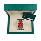 Oyster Perpetual 41mm Stainless Steel Coral Red Dial 124300 - 0007