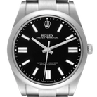 Oyster Perpetual 41mm Black Dial Steel Mens Watch 124300