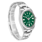 Oyster Perpetual 41mm Green Dial Steel Mens Watch 124300