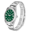 Oyster Perpetual 41mm Green Dial Steel Mens Watch 124300