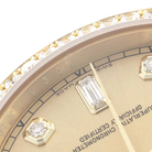 President Day-Date 36mm Yellow Gold Diamond Bezel Mens Watch 118348