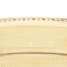 President Day-Date 36mm Yellow Gold Diamond Bezel Mens Watch 118348