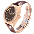 Sky-Dweller 42mm  Everose Chocolate Brown Dial Rose Gold Watch 326135
