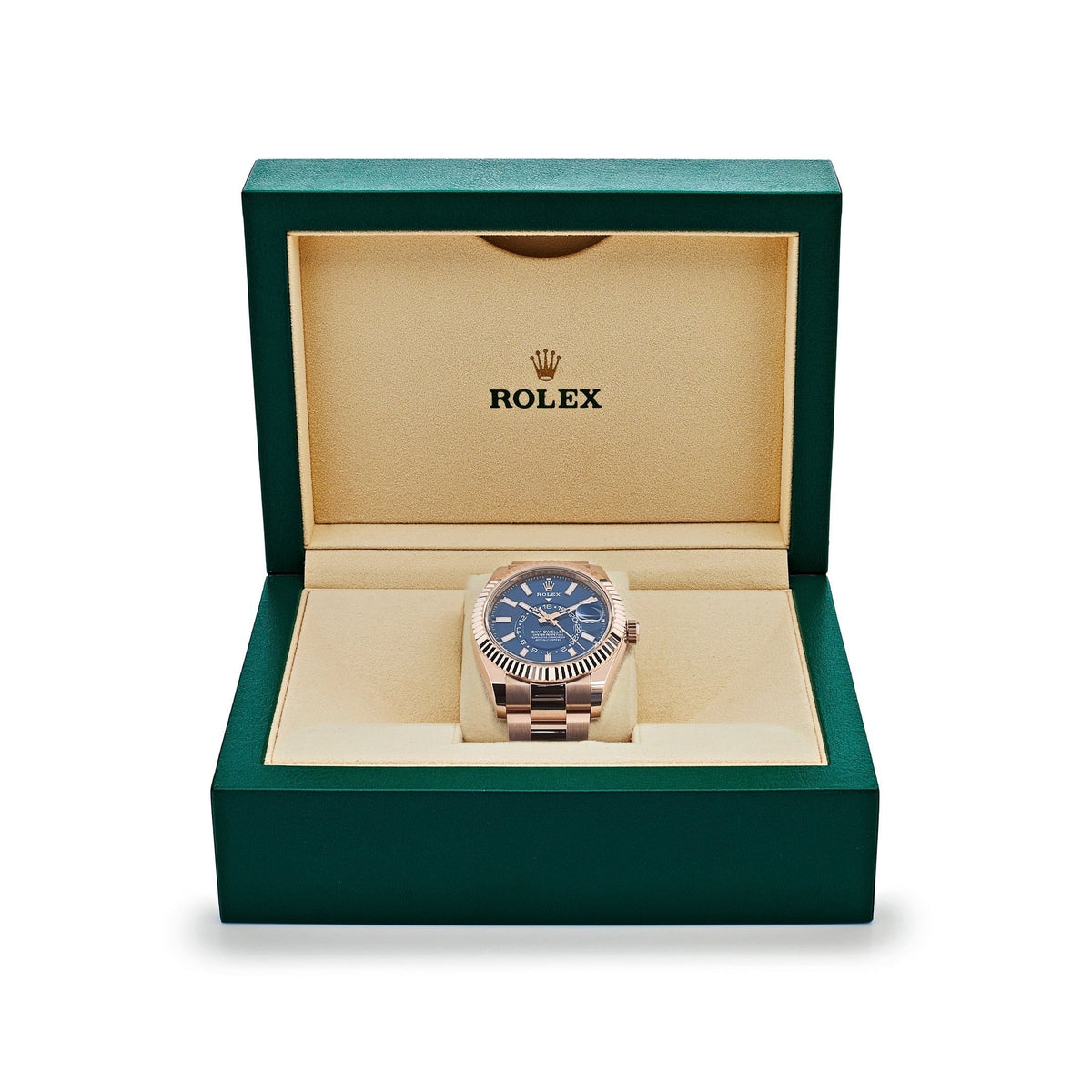 Sky-Dweller 42mm 18k Everose Gold Mens Watch 336935-0005 (Super Clone)