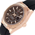 Sky-Dweller 42mm Rose Gold Chocolate Brown Dial Mens Watch 326235