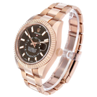 Sky-Dweller 42mm Rose Gold Chocolate Brown Dial Mens Watch 326935