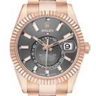 Sky-Dweller 42mm Rose Gold Slate Dial Mens Watch 326935