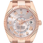 Sky-Dweller 42mm  Rose Gold Sundust Dial Mens Watch 326935