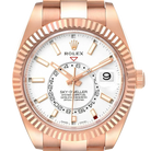 Sky-Dweller 42mm  Rose Gold White Dial Mens Watch 326935