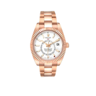 Sky-Dweller 42mm  Rose Gold White Dial Mens Watch 326935