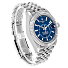 Sky-Dweller 42mm Steel White Gold Blue Dial Mens Watch 326934