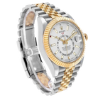 Sky-Dweller 42mm Steel Yellow Gold Silver Dial Mens Watch 326933