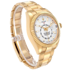 Sky-Dweller 42mm Yellow Gold White Dial Automatic Mens Watch 326938