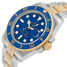 Submariner 40mm Steel Yellow Gold Blue Dial Bezel Mens Watch 116613