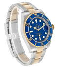 Submariner 40mm Steel Yellow Gold Blue Dial Bezel Mens Watch 116613