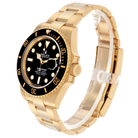 Submariner 41mm Yellow Gold Black Dial Bezel Mens Watch 126618
