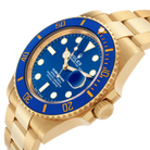 Submariner 41mm Yellow Gold Blue Dial Bezel Mens Watch 126618