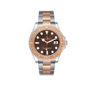 Yachtmaster 40 Rose Gold Steel Brown Dial Mens Watch 116621