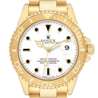 Yachtmaster 40mm Yellow Gold White Dial Mens Watch 16628