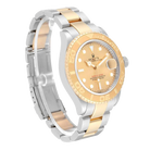 Yachtmaster 40mm Steel Yellow Gold Champagne Dial Mens Watch 16623