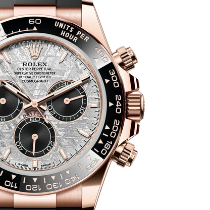 Daytona 40mm Oyster Perpetual Everose Gold with Meteorite and Black Dial M126515LN-0008