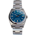 Oyster Perpetual 41mm Stainless Steel Med Blue Dial Men Watch 134300-0009 New 2025