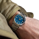 Oyster Perpetual 41mm Stainless Steel Med Blue Dial Men Watch 134300-0009 New 2025