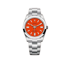 Oyster Perpetual 41mm Stainless Steel Coral Red Dial 124300 - 0007