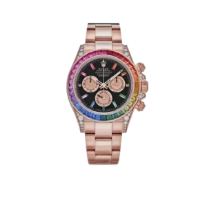 Rolex Daytona 116595RBOW Rainbow Rose Gold Black Dial Sapphire Bezel